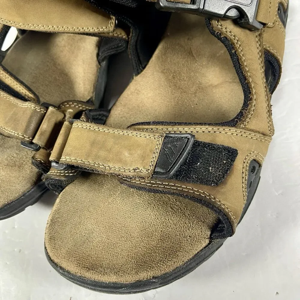 Everest Waterproof Men's Leather Sandals Cabo Brown Hiking Trail Shoes Size 9 M